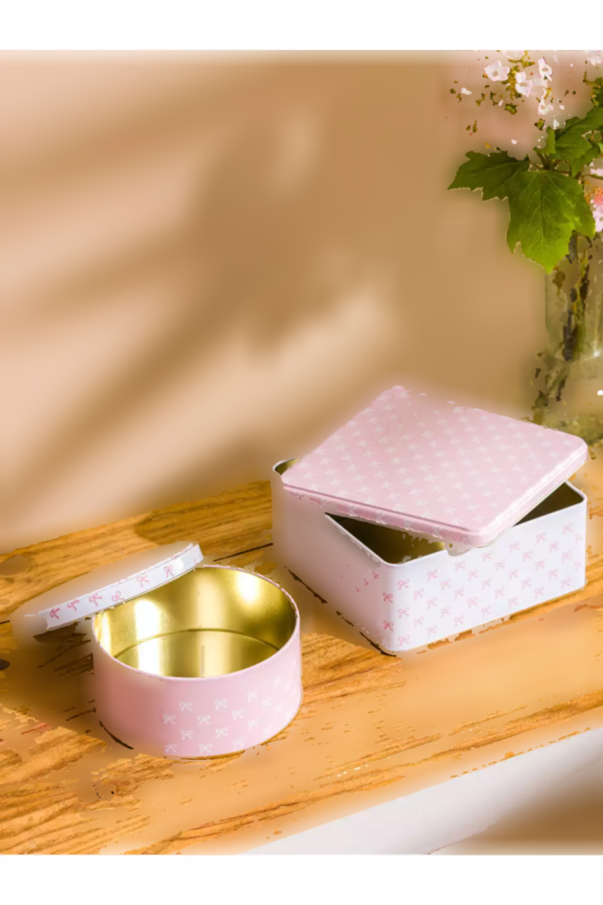 ظرف نگهداری پاپیون فلزی چاپی صورتی برند LC Waikiki کد 1758361269