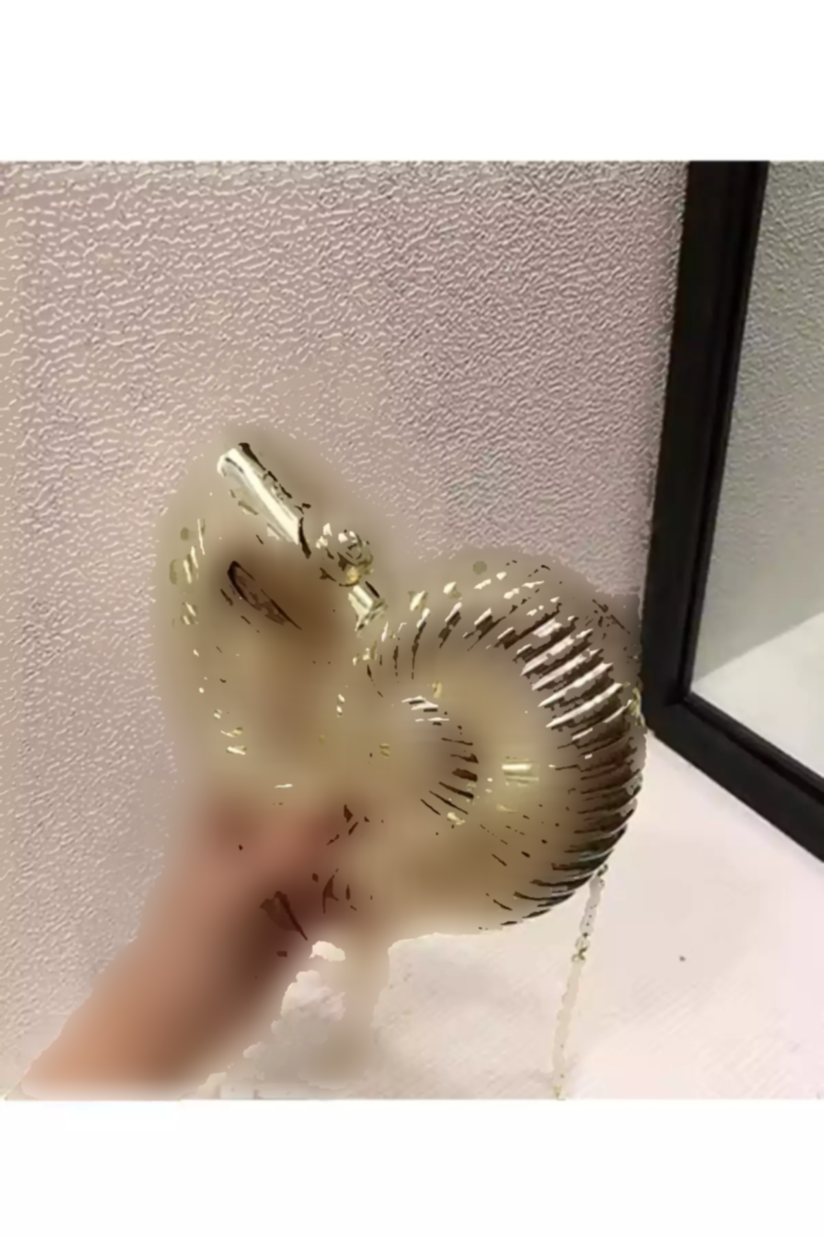 کیف مجلسی صدفی طرحدار آبی طلایی برند Berlesi کد 1758415263