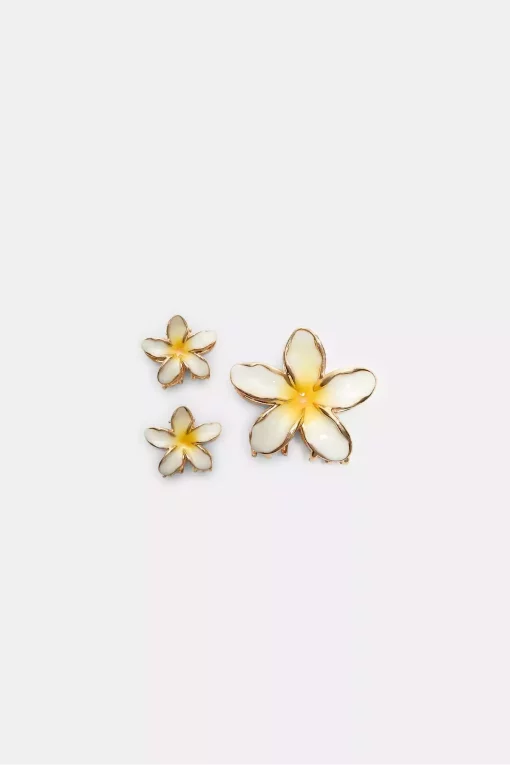 سگک ست گل‎دار برند Stradivarius کد 1757373069