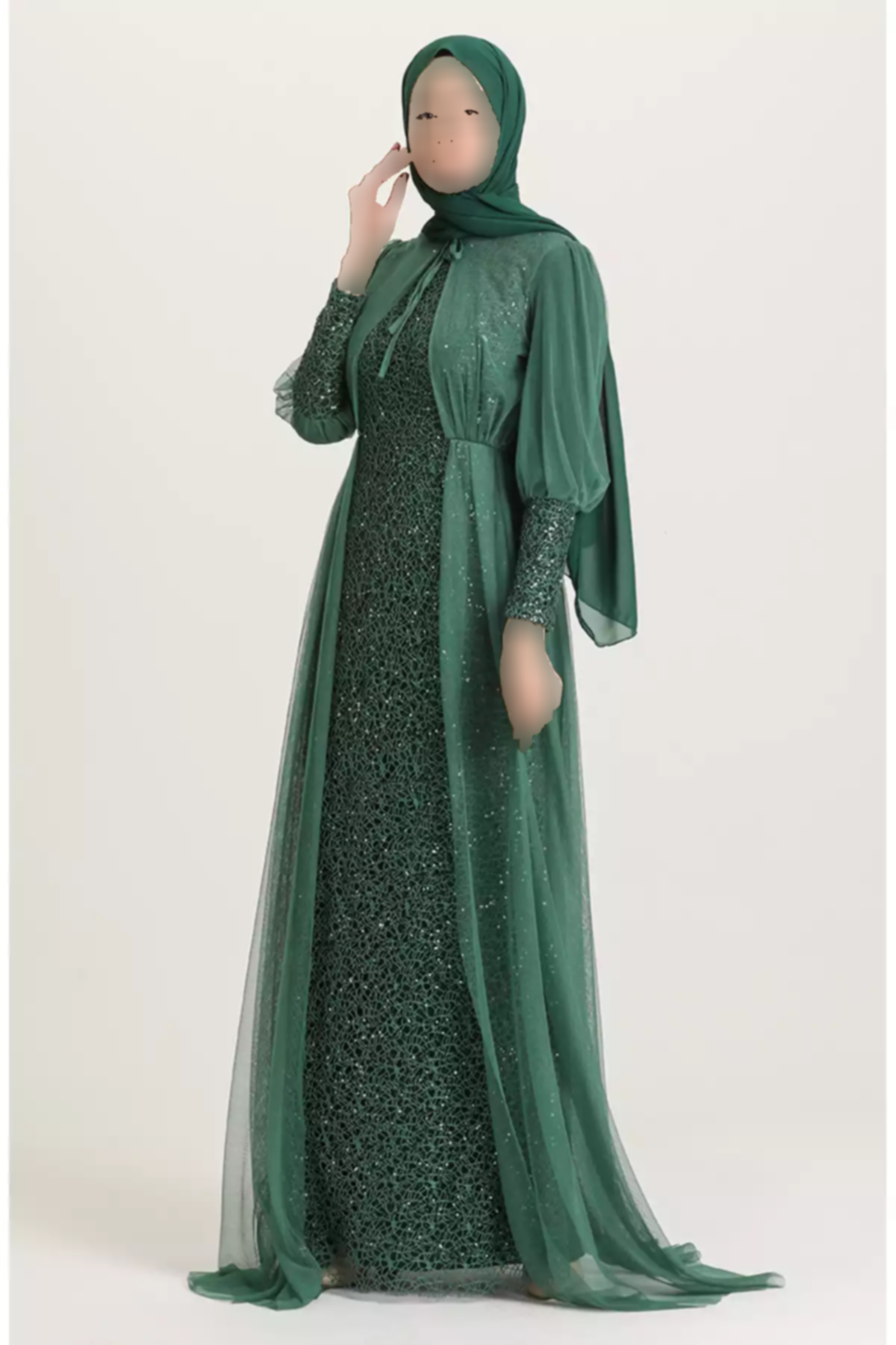 لباس مجلسی 3سبز پولک دوز برند sefamerve کد 1758124264