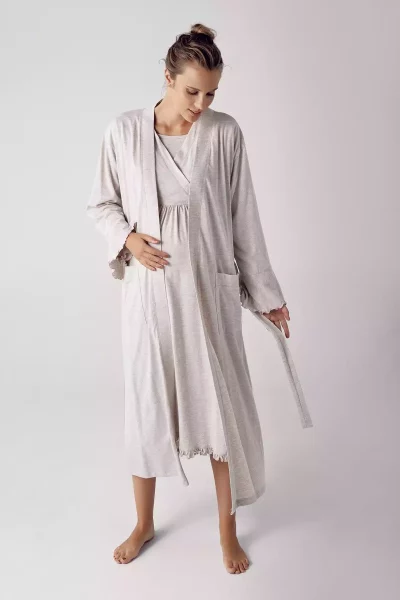 ست لباس شب کشی پنبه ای آستین بلند بارداری زنانه برند Artış کد 1758057667