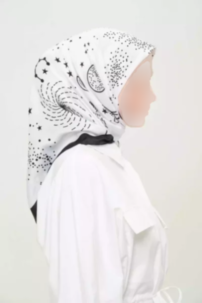 روسری لیز نمیخورد روزانه طرح‎دار چند رنگ غیر کریستالی دیجیتال برند Madame Polo کد 1757934723