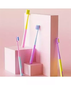 مسواک فوق العاده نرم کوچک متناسب 4lu کرمی برند Mimis Store کد 1757072468