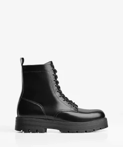 پاشنه کلفت پوتین مشکی مردانه برند Bershka کد 1757195348