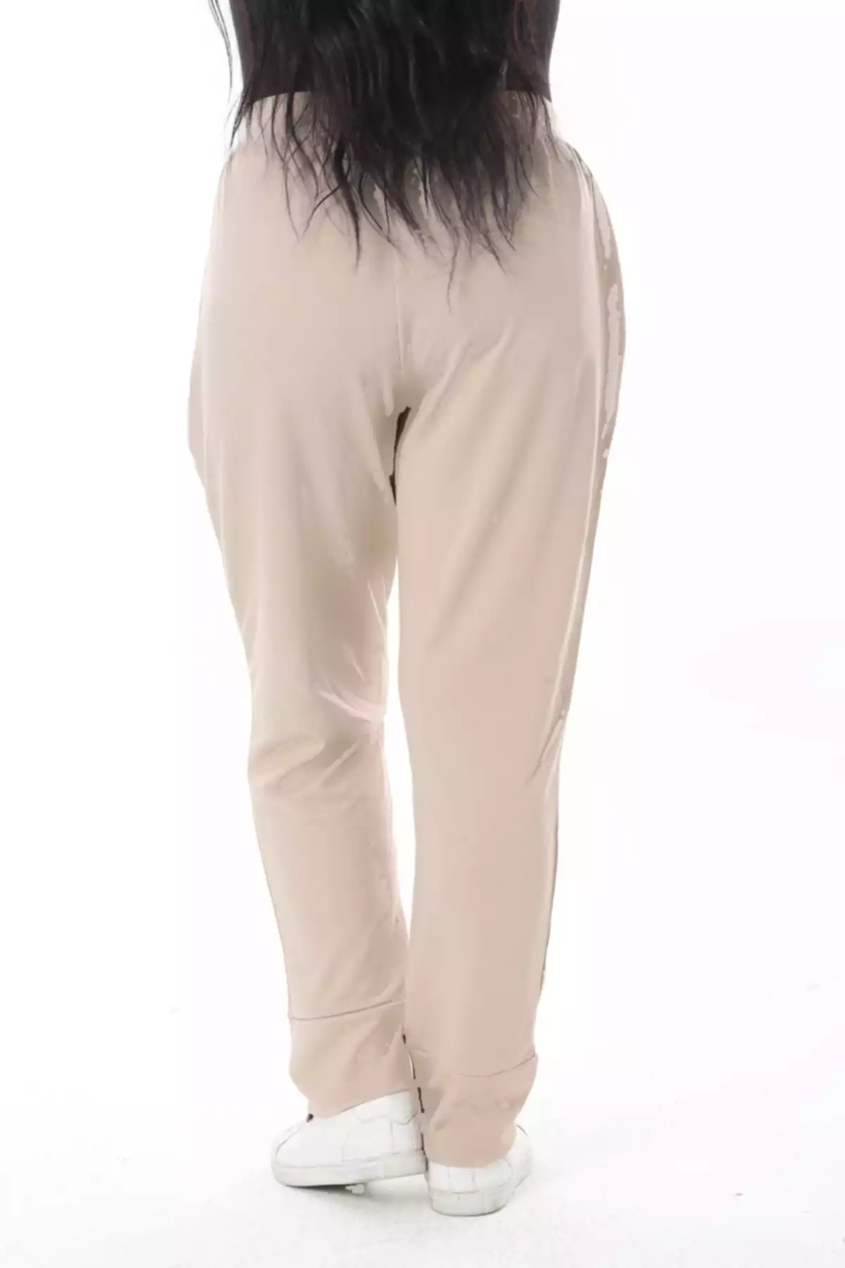 کمر بندی پاچه طرح بندار سایز بزرگ بژ شلوار زنانه برند Şans کد 1757956265