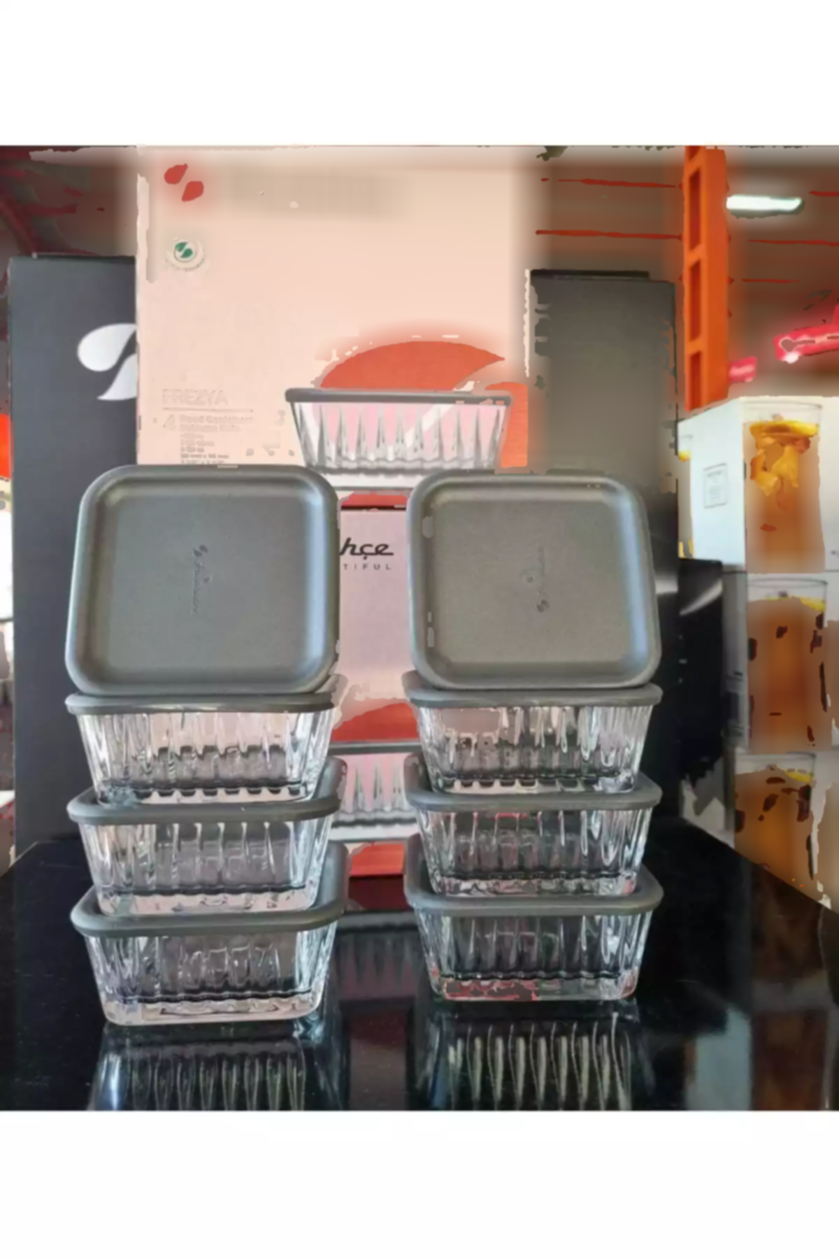 نگه داری طوسی خاکستری آنتراسیت برند Paşabahçe کد 1758222672