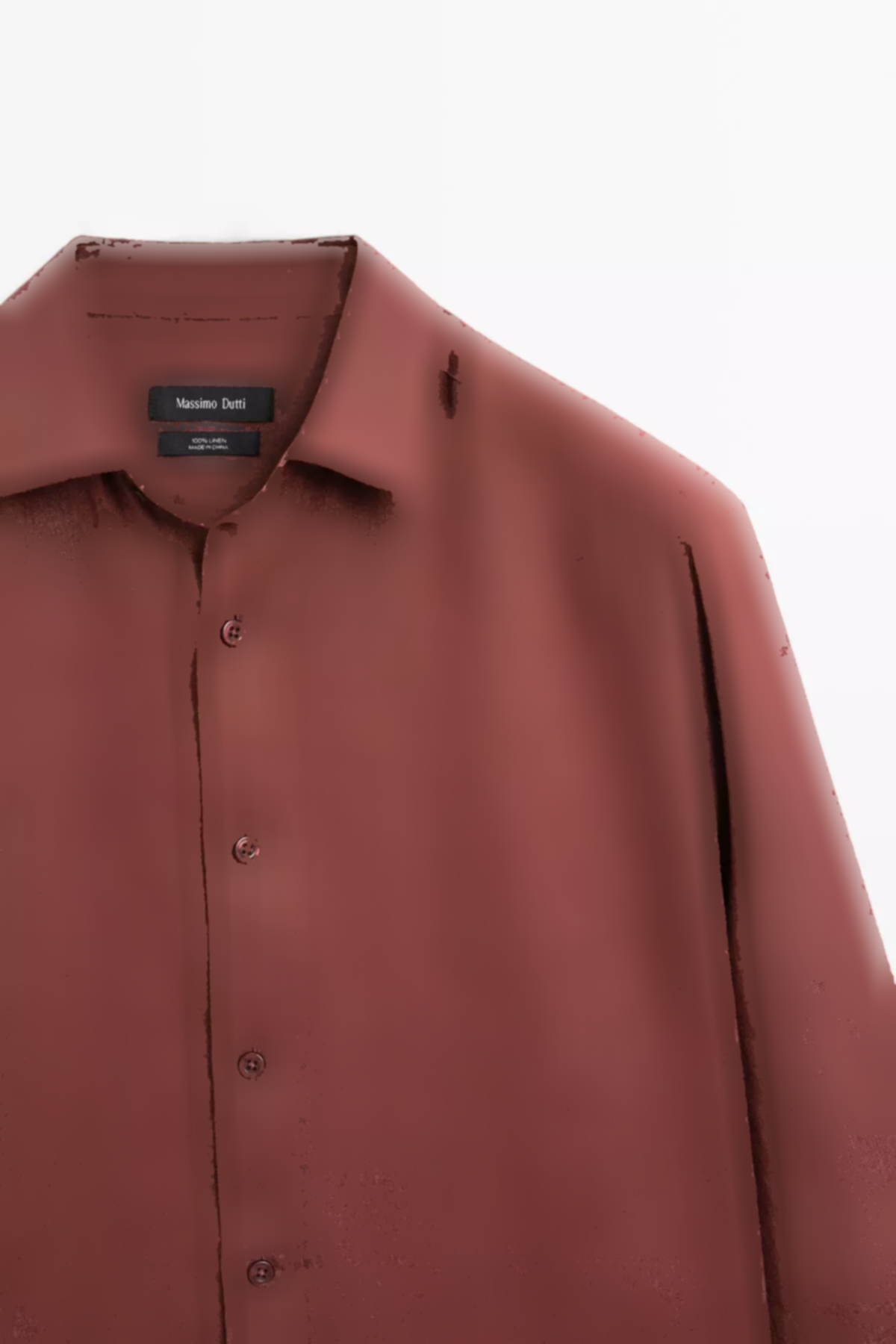 پیراهن اسلیم فیت 100کتان برند Massimo Dutti کد 1757751969