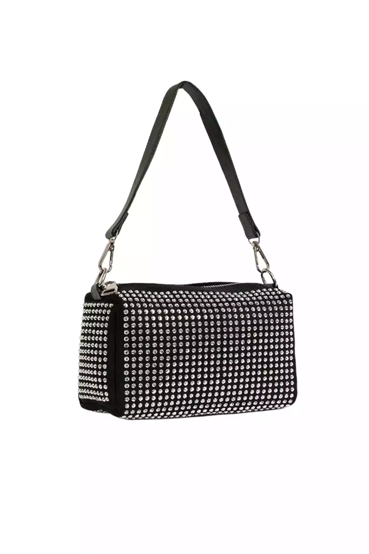 کیف مجلسی چرم مصنوعی رنگی نقره تزئین شده برند İSACO کد 1758404465