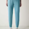شلوار راحتی جیب دار دور کمر بلند پاچه کشی آبی فیروزه ای برند Penti کد 1757206808