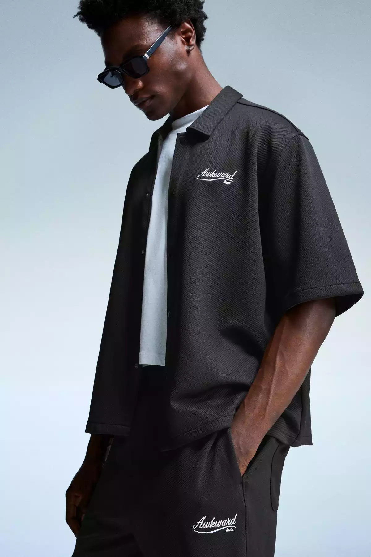 پیراهن کار شده آستین کوتاه برند Bershka کد 1757754790