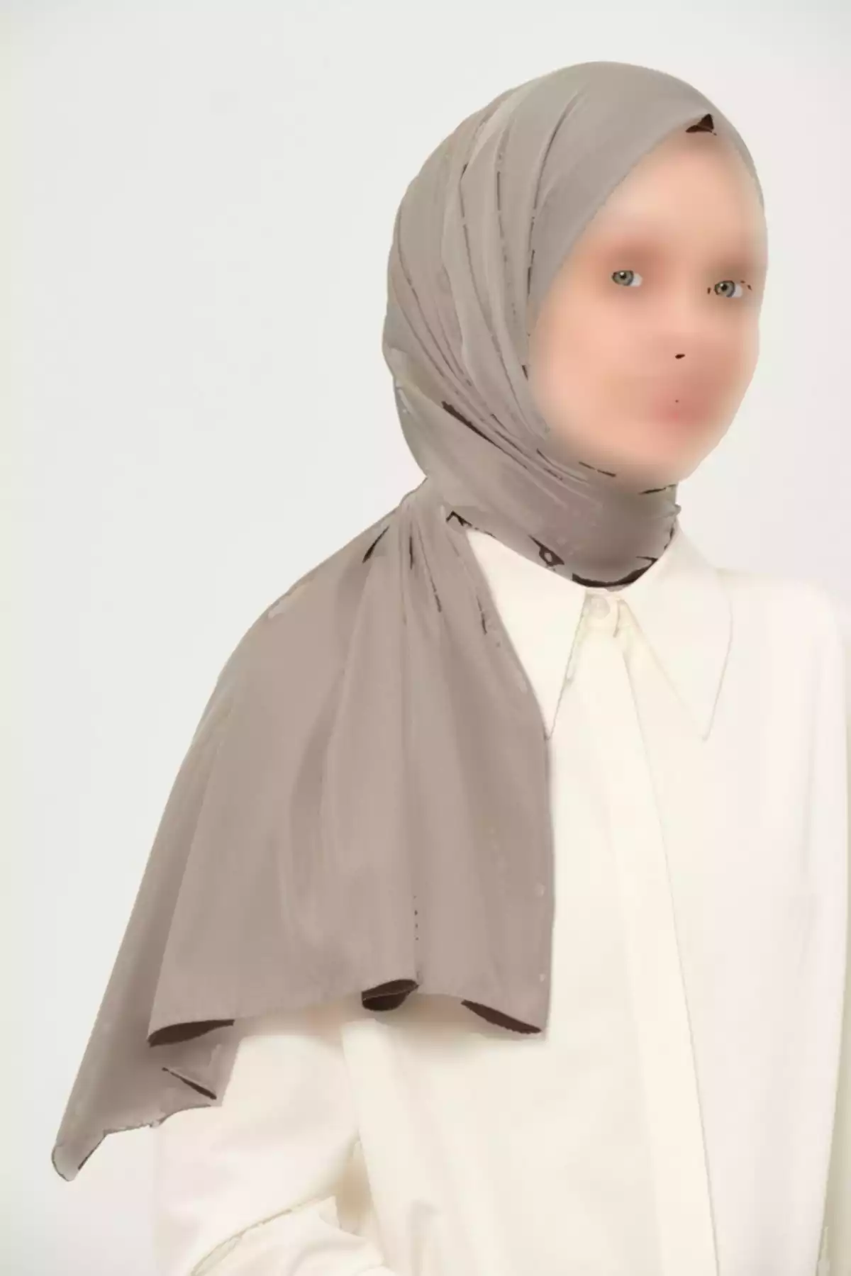 شال ساده پارچه لیز نمیخورد تویل غیر کریستالی برند Madame Polo کد 1757932866