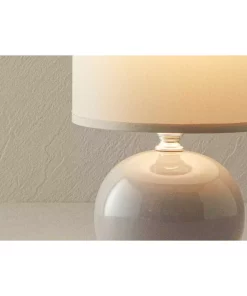 آباژور چینی گلدار سه رنگ طوسی برند English Home کد 1757115848