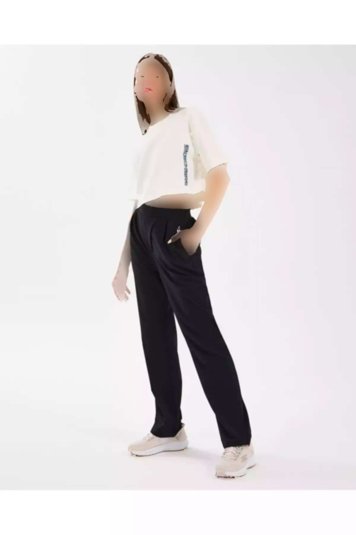 عریض میکرو شلوار مشکی زنانه برند Skechers کد 1757204408