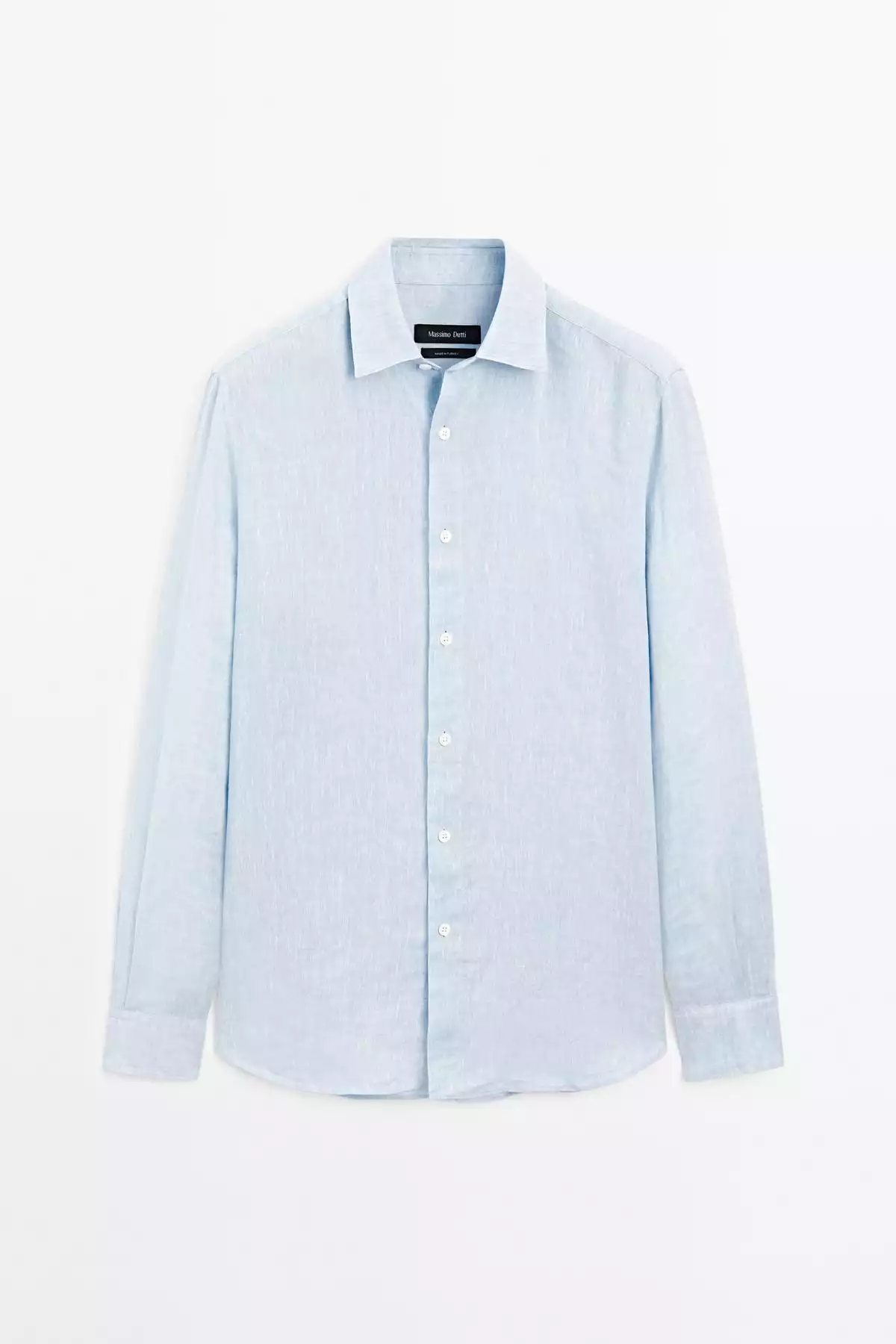 پیراهن اسلیم فیت 100کتان برند Massimo Dutti کد 1757751671