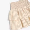 دامن کمر کشی کتان طرحدار تک طبقه برند Koton کد 1757286730