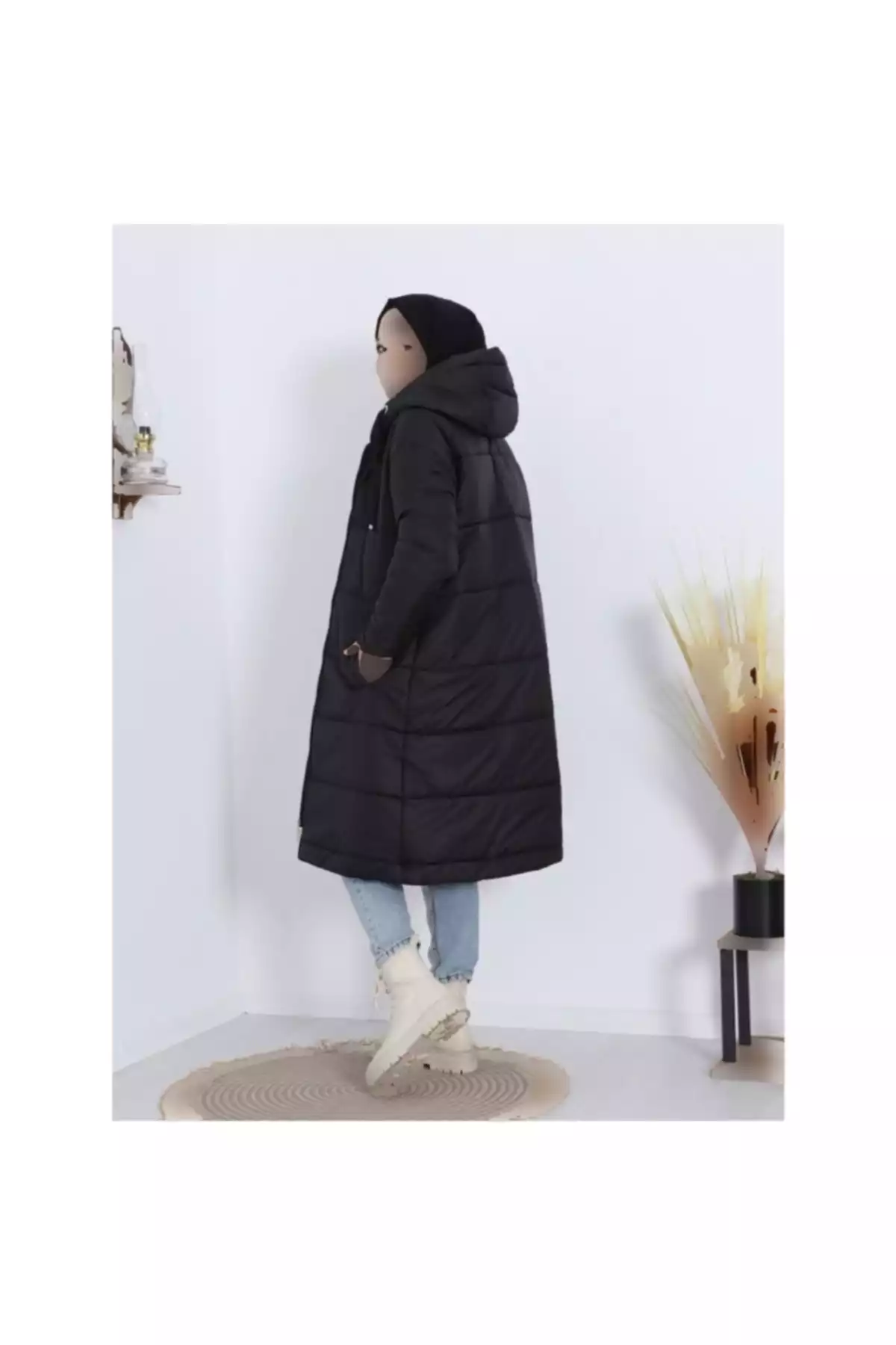 طرحدار کلاهدار بلند کابانیه برند Melek Moda کد 1757338989