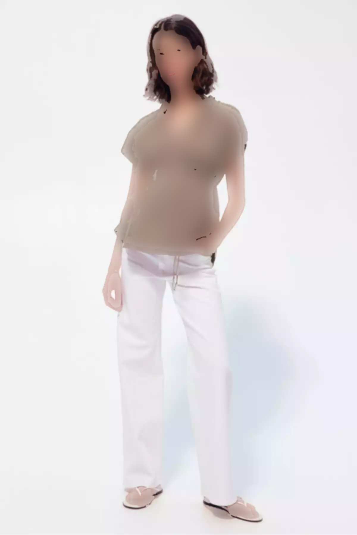 بلوز muslin کمربند دار برند H&M کد 1757223189