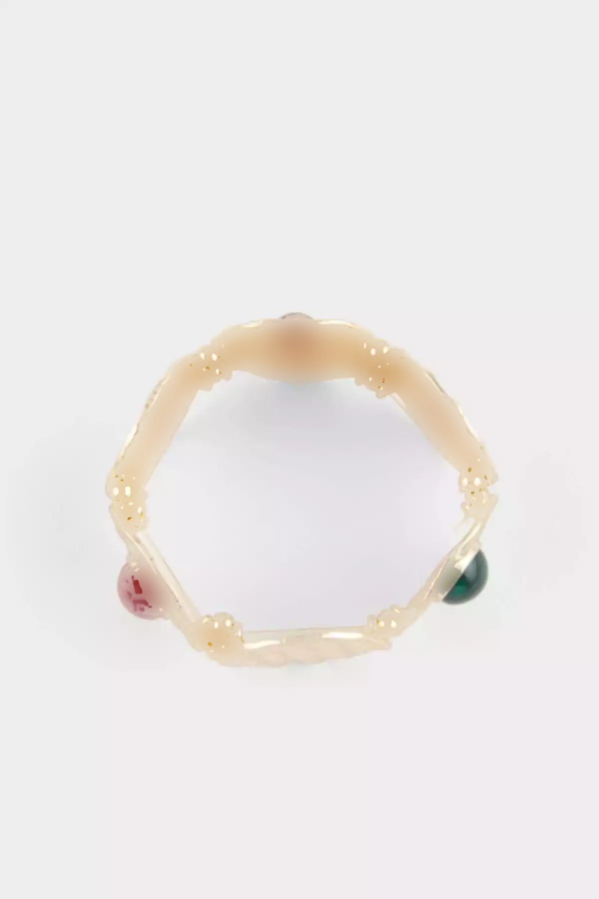 دستبند نگین دار سبز طلایی زرشکی زنانه برند Defacto کد 1757272567