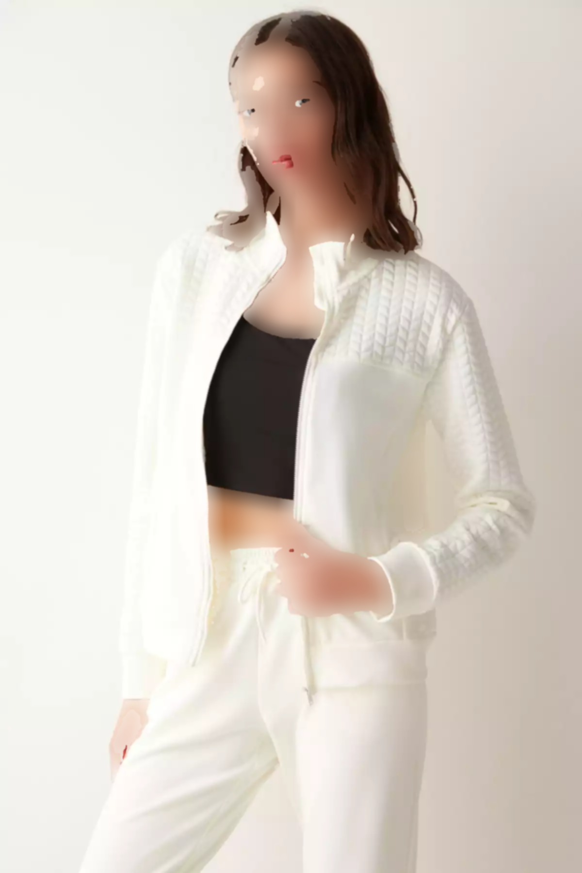 کت طرحدار پنبه دوزی شده سفید برند Penti کد 1758259388