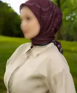 روسری طرح زرشکی غلط برند Madame Polo کد 1757935862
