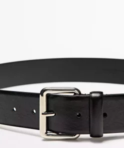 کمربند چرم سگک دار مربع ناپا برند Massimo Dutti کد 1758022930