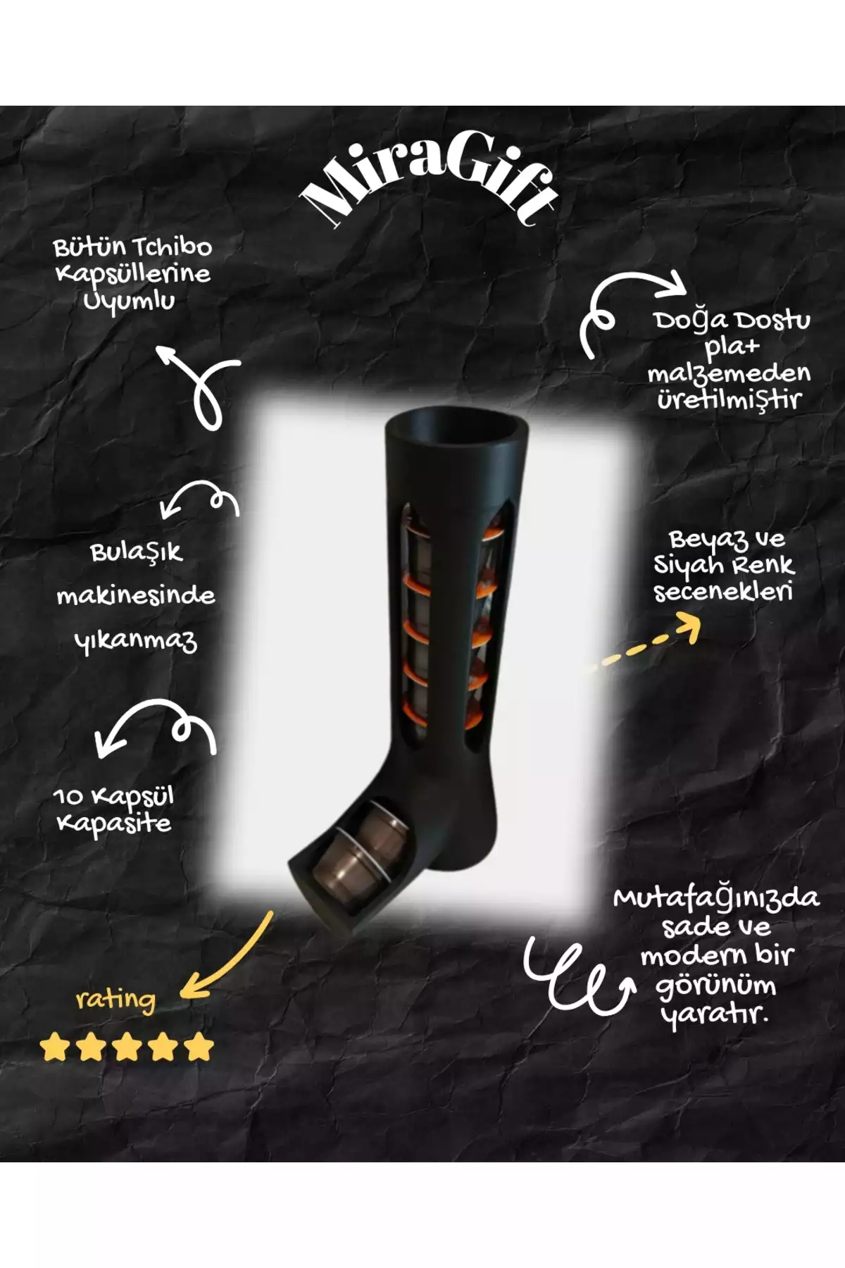 استند کپسول کافیسیمو تزئینی چند کاربردی قهوه برند Miralux کد 1757094188