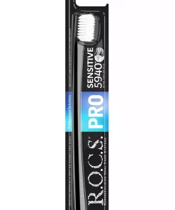 مسواک حرفه ای نرم 59400 5940حساس سه تایی نازک شده برند R.O.C.S. کد 1756905610