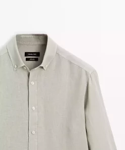 پیراهن متناسب 100کتان برند Massimo Dutti کد 1757749088