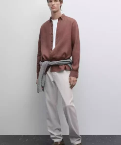 پیراهن متناسب 100کتان برند Massimo Dutti کد 1757751849