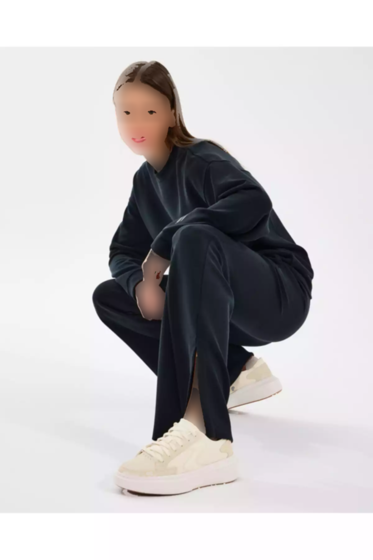 شلوار راحتی عریض متناسب مشکی زنانه سالن استراحت برند Skechers کد 1757205368