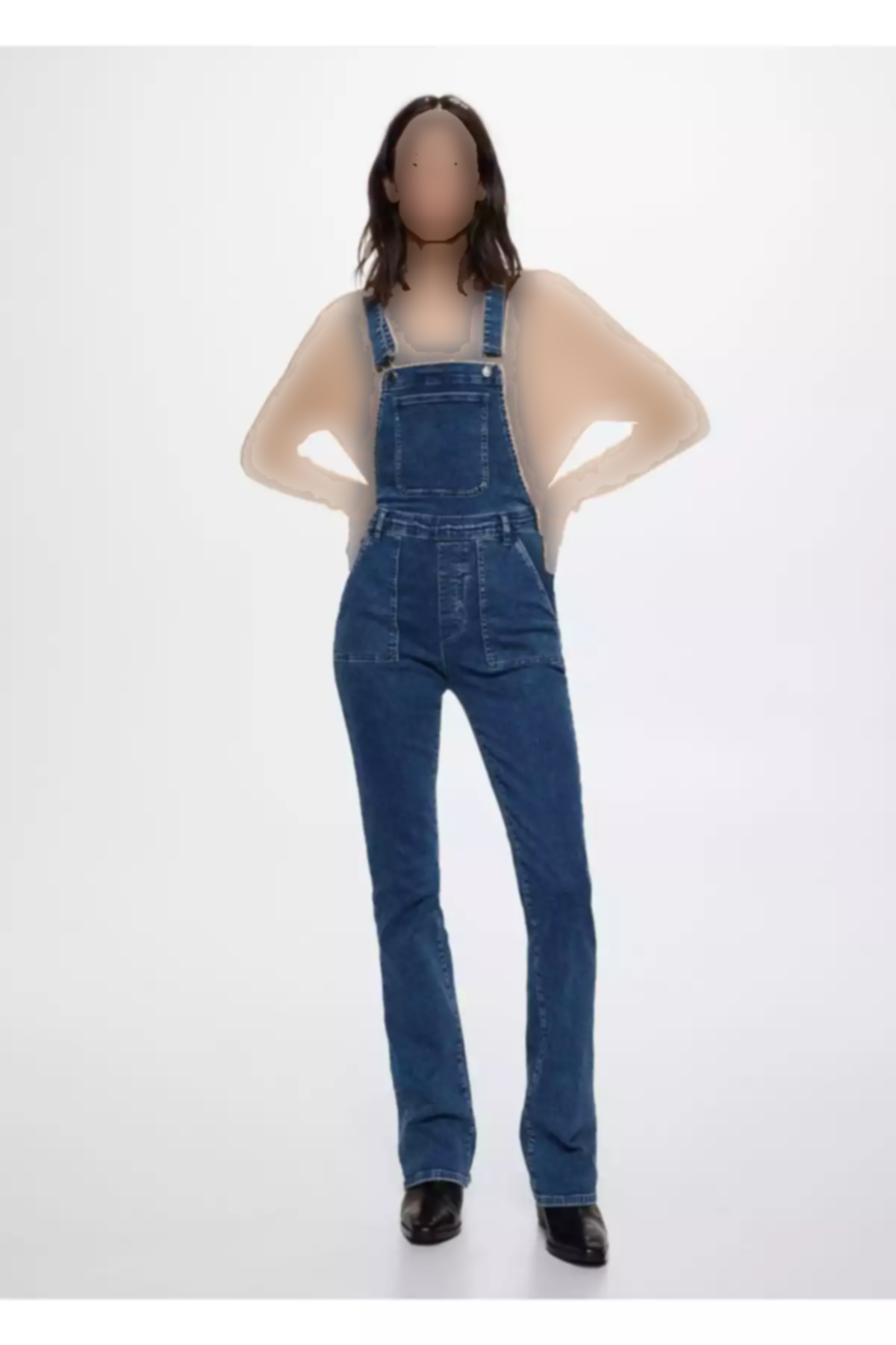 سرهمی بلند جین برند MANGO کد 1757727670