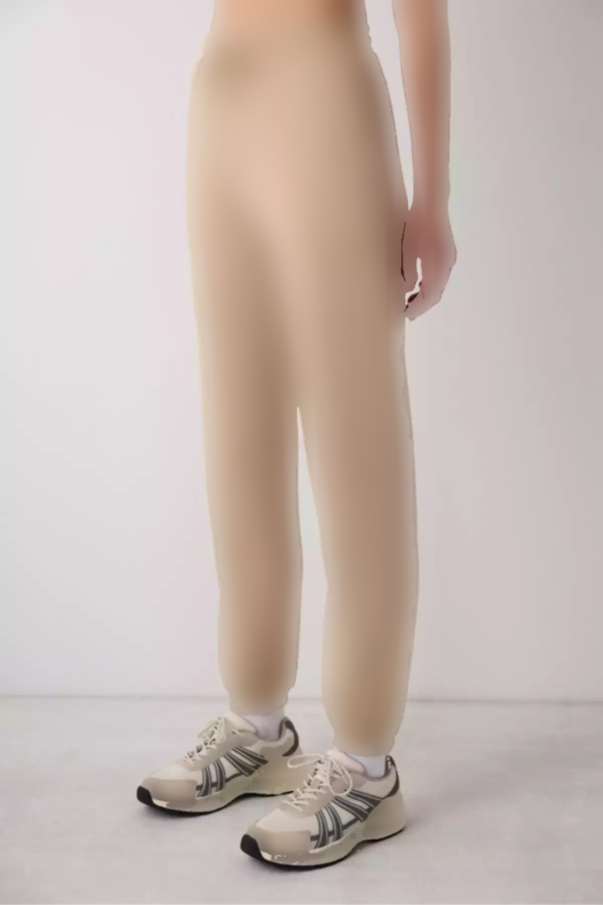 شلوار راحتی دور کمر بلند طرحدار بژ سعود پاتریسیا DKIS برند Penti کد 1758040868