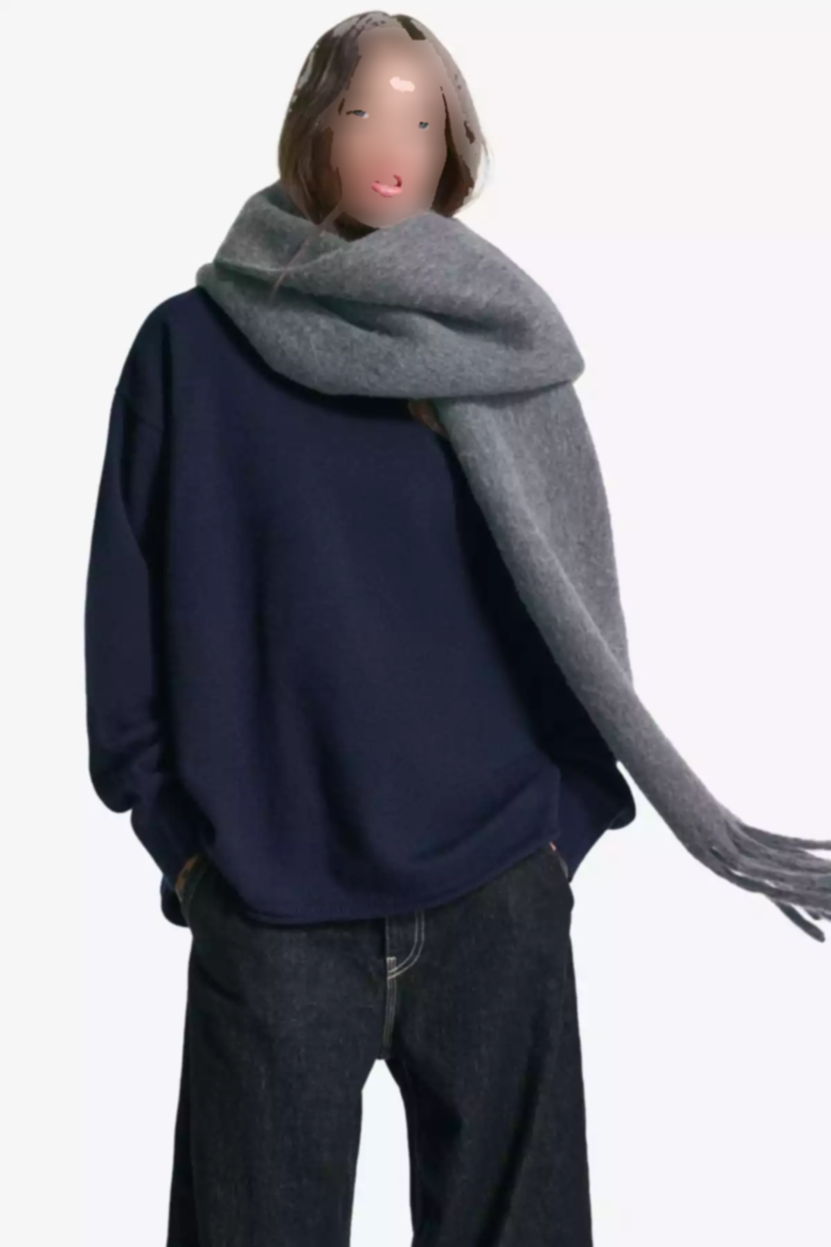 شال تک رنگ رنگی برند Bershka کد 1757930644