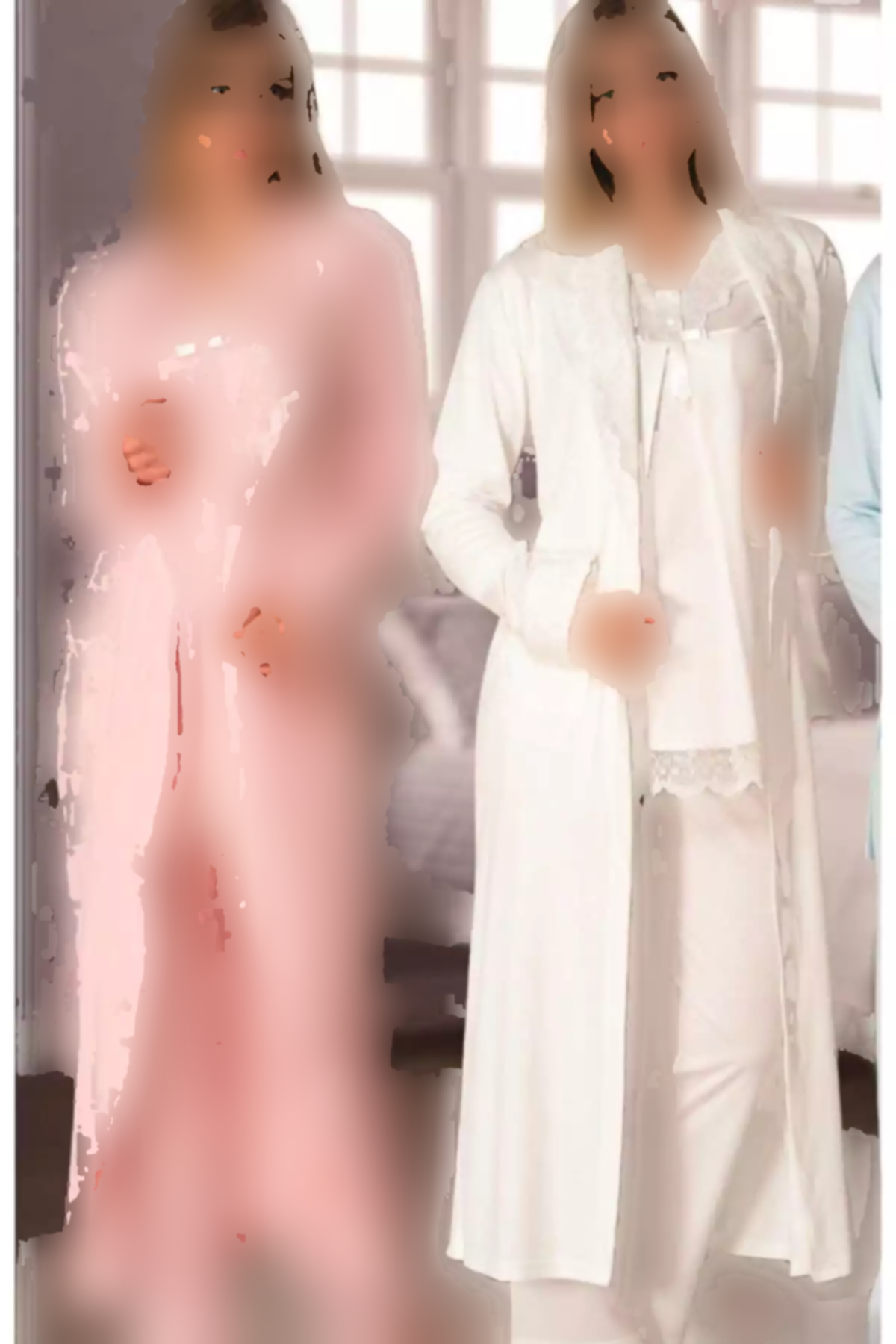 ست لباس راحتی بلند و گشاد شیری بارداری زنانه برند Genel Markalar کد 1757698871