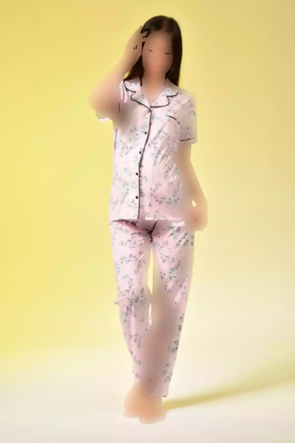 لباس راحتی دکمهدار آستین کوتاه از جلو پانیه بارداری برند LİKAPA کد 1756924868