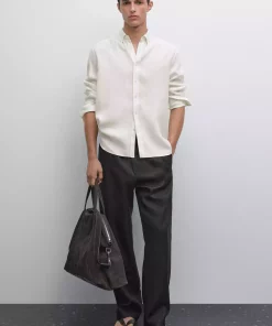 پیراهن متناسب راهراه برند Massimo Dutti کد 1757754907