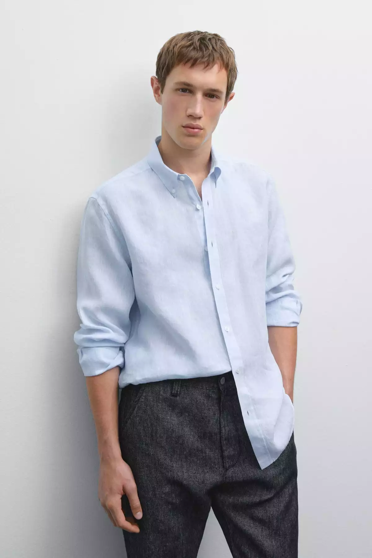 پیراهن متناسب 100کتان برند Massimo Dutti کد 1757748909