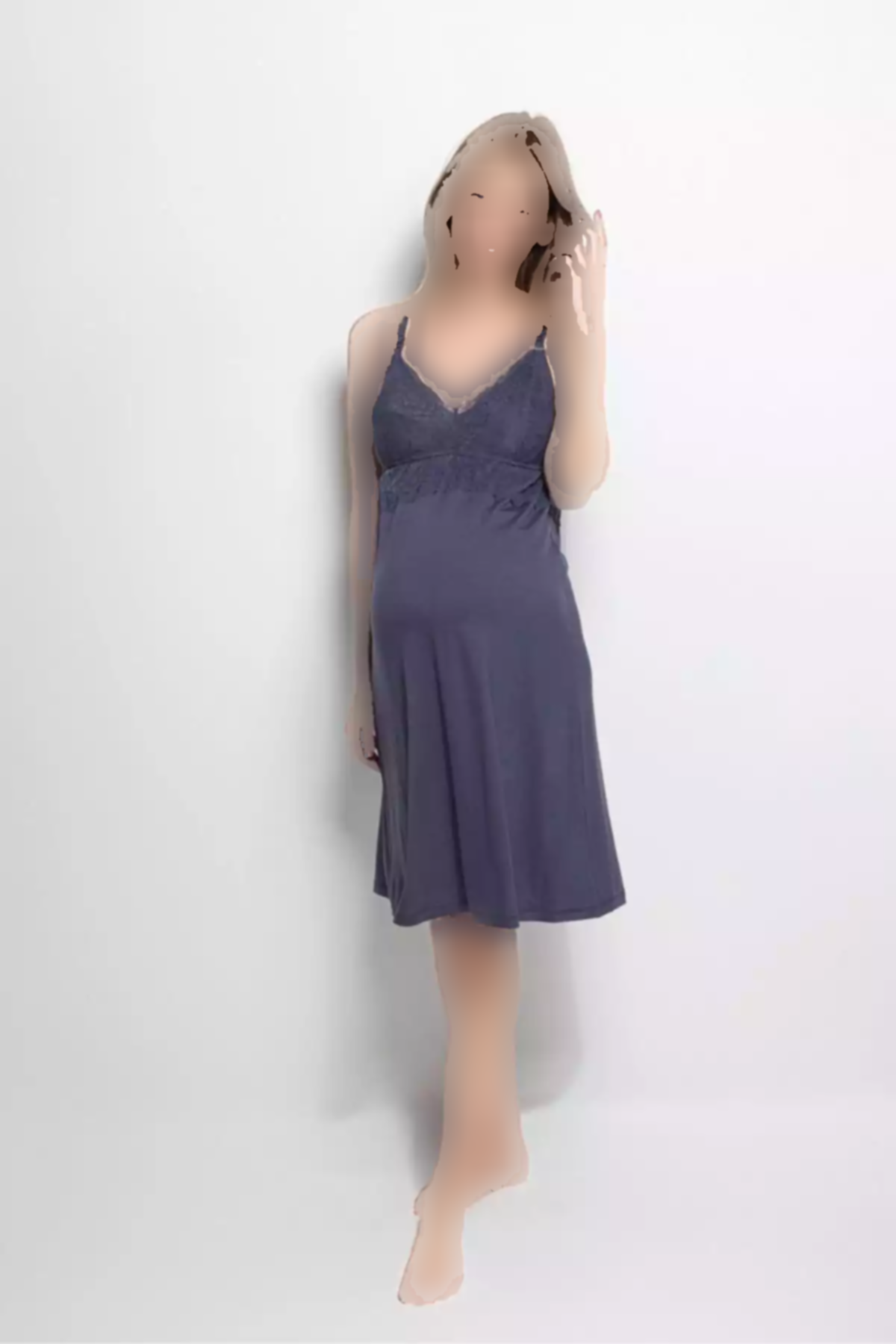 لباس شب ابریشم مصنوعی 940 / بارداری 6 برند MONAMİSE کد 1758057665