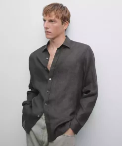 پیراهن متناسب 100کتان برند Massimo Dutti کد 1757749148