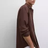 پیراهن اسلیم فیت کشی برند Massimo Dutti کد 1757749027