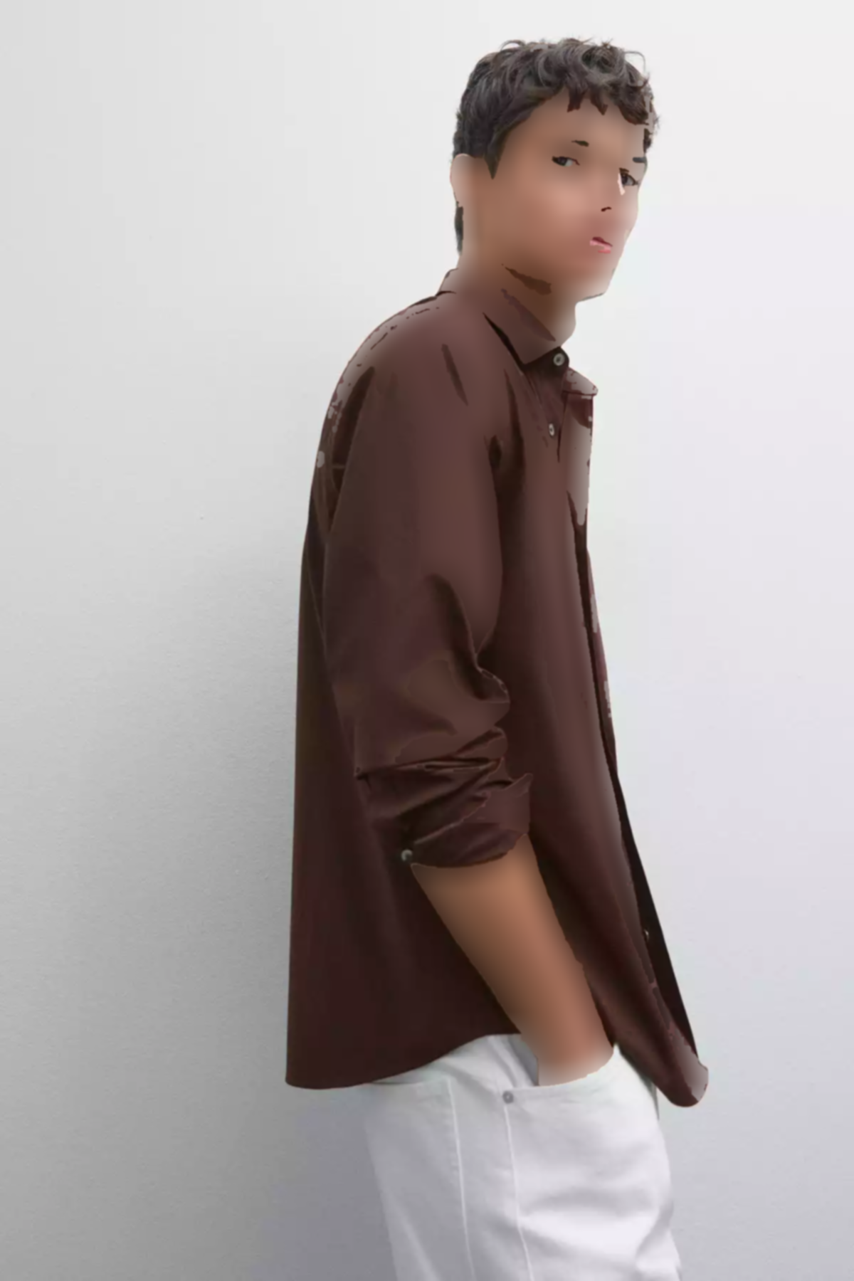 پیراهن اسلیم فیت کشی برند Massimo Dutti کد 1757749027