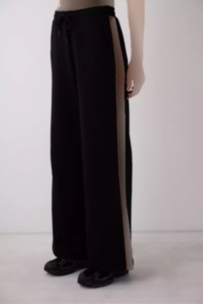 شلوار راحتی دور کمر بلند سعود پیوس مشکی برند Penti کد 1757211668