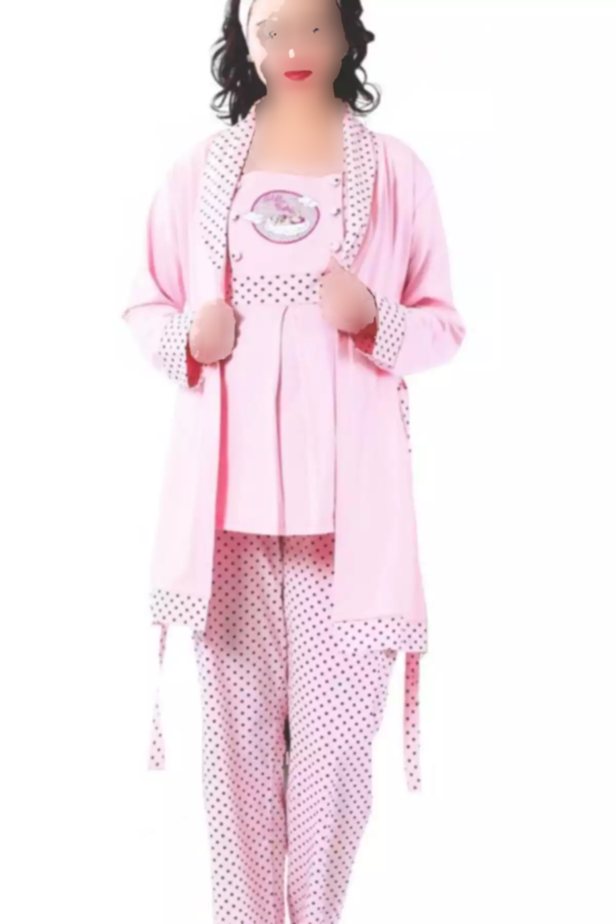 ست لباس راحتی بارداری مناسب شیردهی 3تایی آستین کوتاه بلند و گشاد برند BOYRAZ کد 1757759469