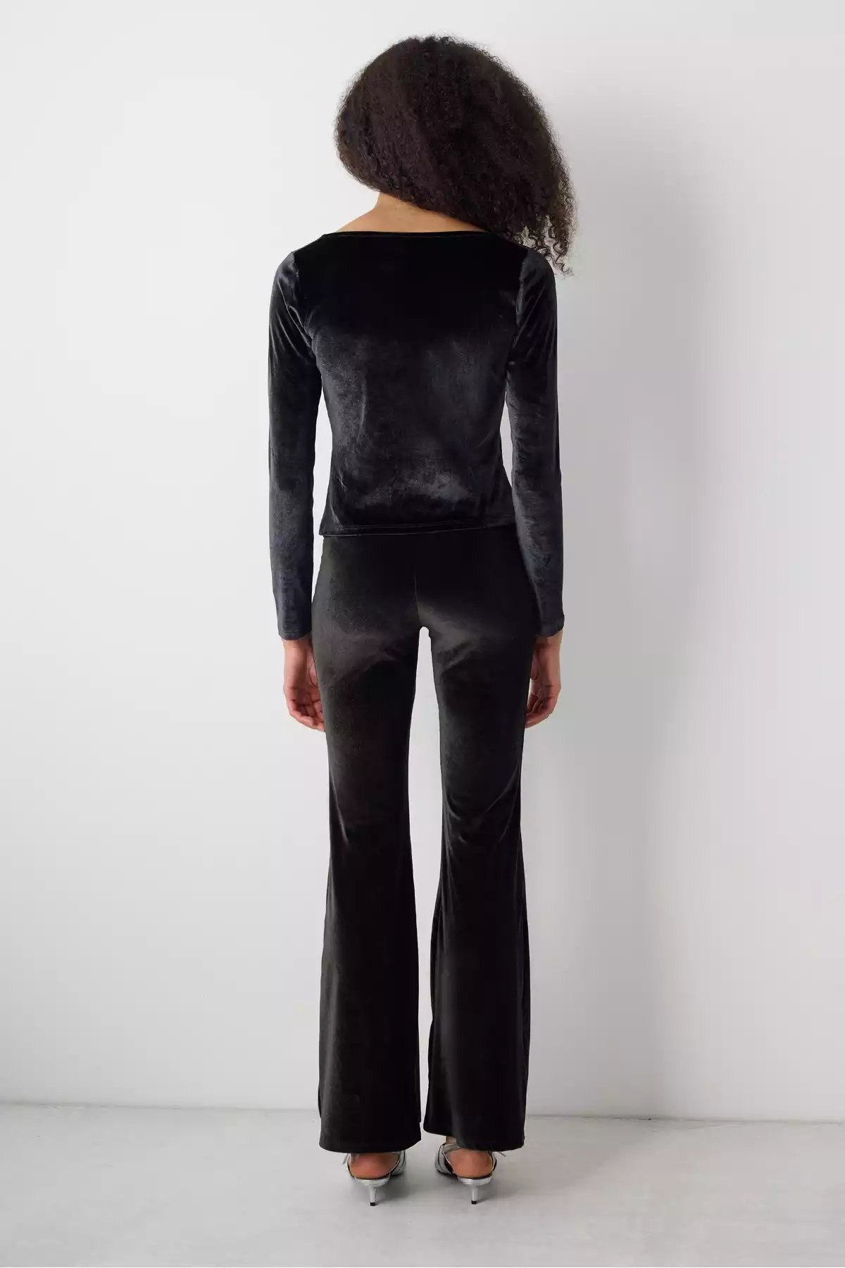 مخملی دور کمر بلند شلوار مشکی برند Penti کد 1758120071