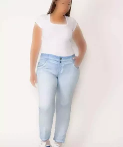 شستشو نگین دار آبی شلوار زنانه برند Şans کد 1758334871