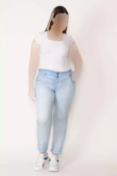 شستشو نگین دار آبی شلوار زنانه برند Şans کد 1758334871