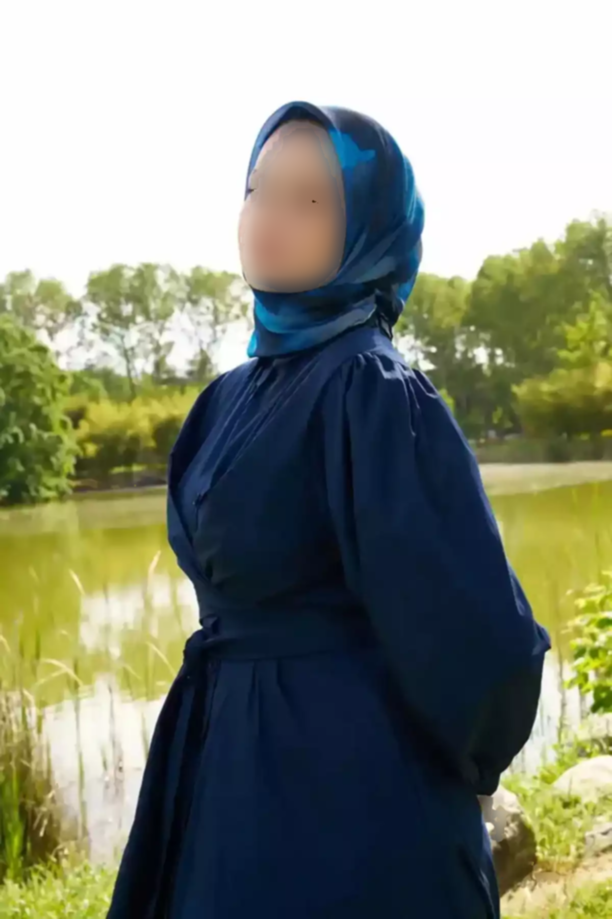 روسری طرح سرمه ای برند Madame Polo کد 1757930650