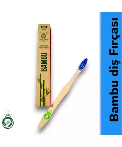 مسواک پلاستیکی بامبو 1عدد وسط رنگ آبی وگان برند csp inci کد 1757320869