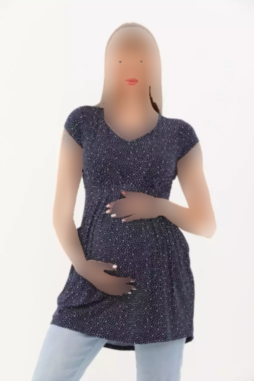 تونیک شیردهی سرمه ای & بارداری برند MEGHAN L.A کد 1757256075
