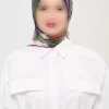 روسری لیز نمیخورد روزانه طرحدار چاپی چند رنگ غیر کریستالی برند Madame Polo کد 1757934724